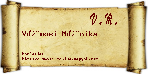 Vámosi Mónika névjegykártya