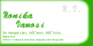 monika vamosi business card